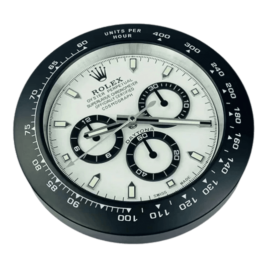 デイトナスタイル 高級壁掛け時計 - パンダの色 - Primeclocks