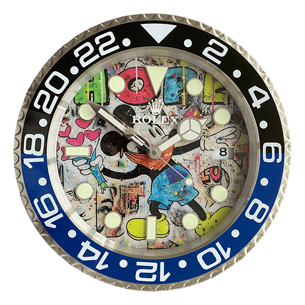 GMTマスターIIスタイル壁時計｜ポップアートエディション
