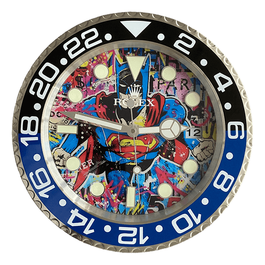 GMTマスターIIスタイル 高級壁掛け時計 - ポップアート