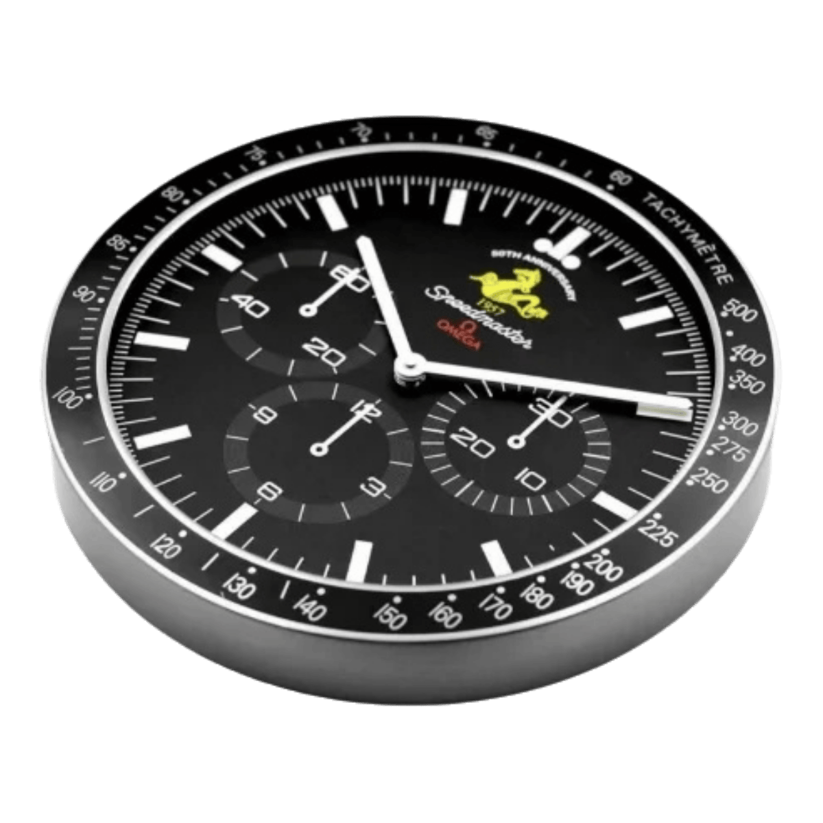 オメガ スピードマスター スタイル 高級壁掛け時計 - 50周年記念モデル - Primeclocks