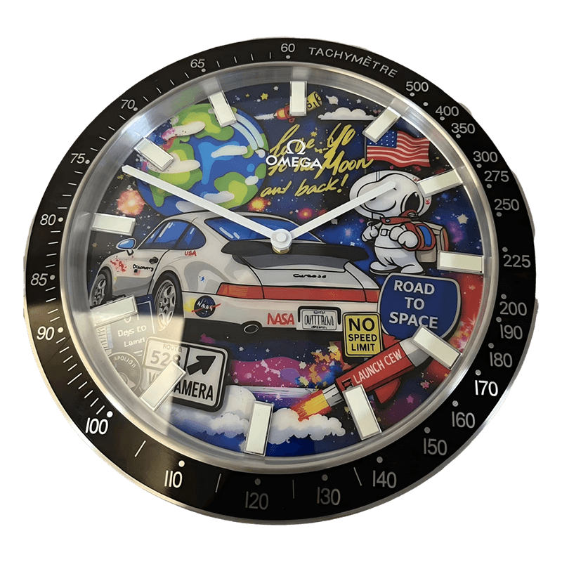 プレミアムスペースレーシングエディション クロノスタイル | メタル壁掛け時計