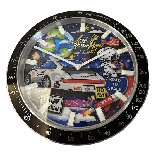 プレミアムスペースレーシングエディション クロノスタイル | メタル壁掛け時計