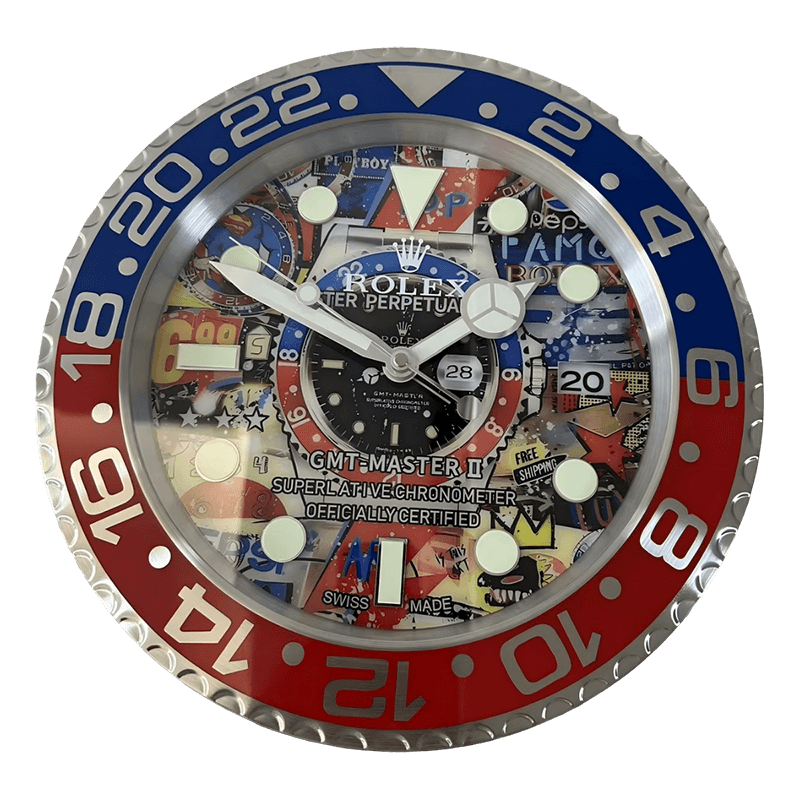プレミアムコミックアートエディション GMTスタイル | メタル壁掛け時計