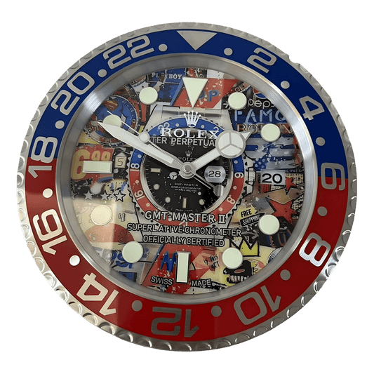 プレミアムコミックアートエディション GMTスタイル | メタル壁掛け時計