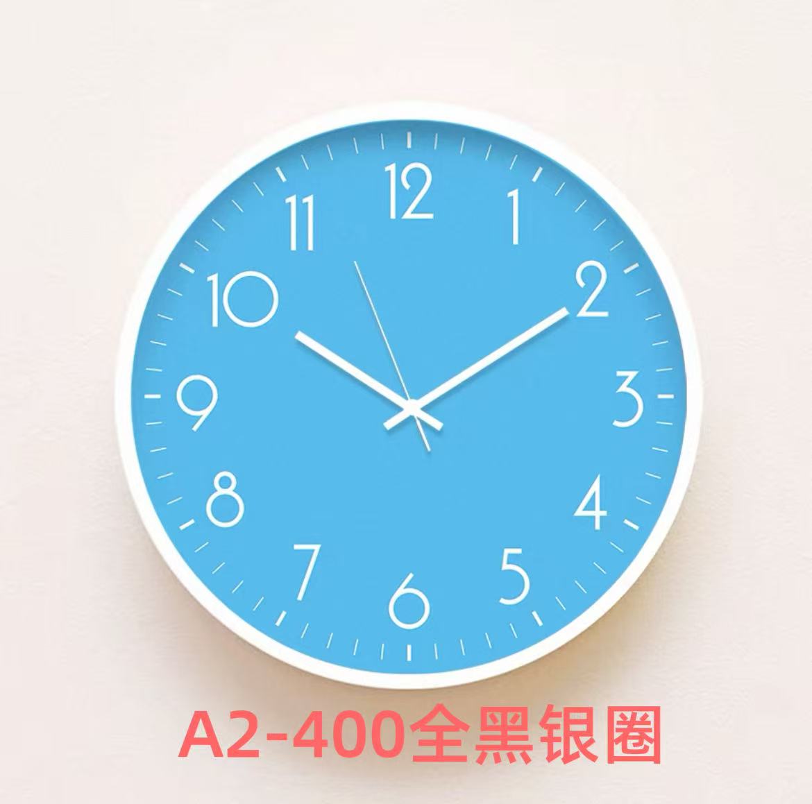 高級壁掛け時計 - 白と緑