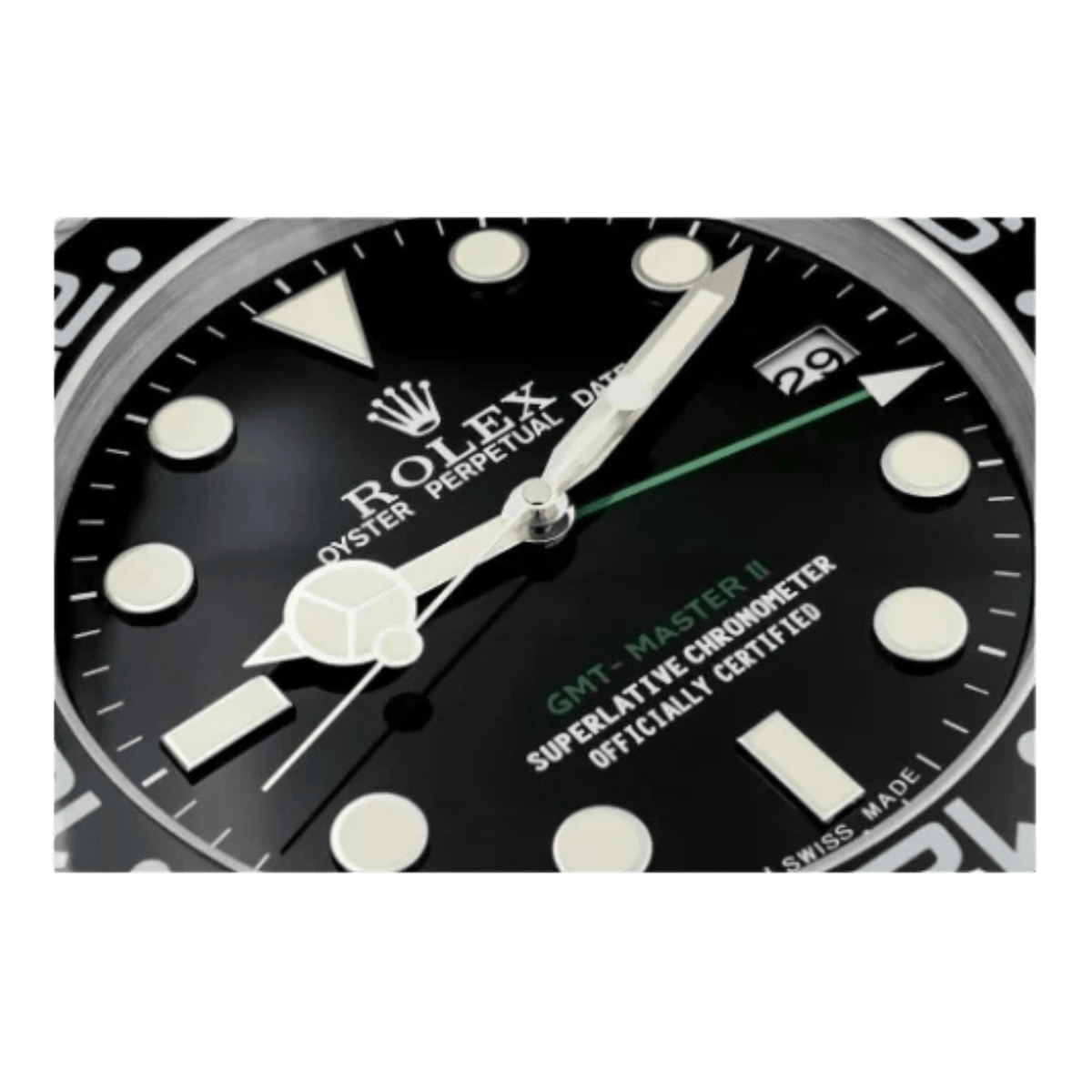 GMTマスターIIスタイル 高級壁掛け時計 - ブラック＆シルバー - Primeclocks