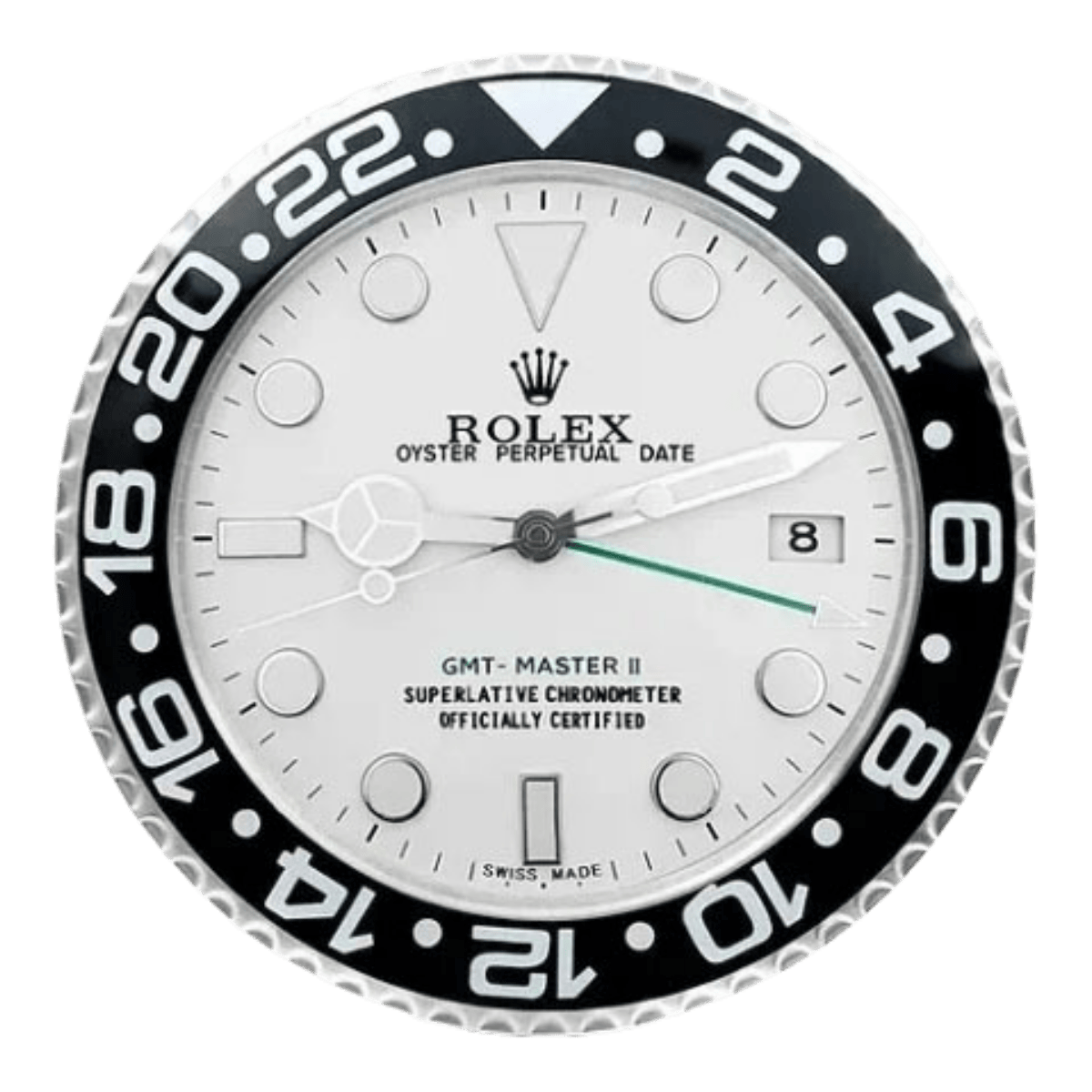 GMTマスターIIスタイル 高級壁掛け時計 - ブラック＆ホワイト - Primeclocks