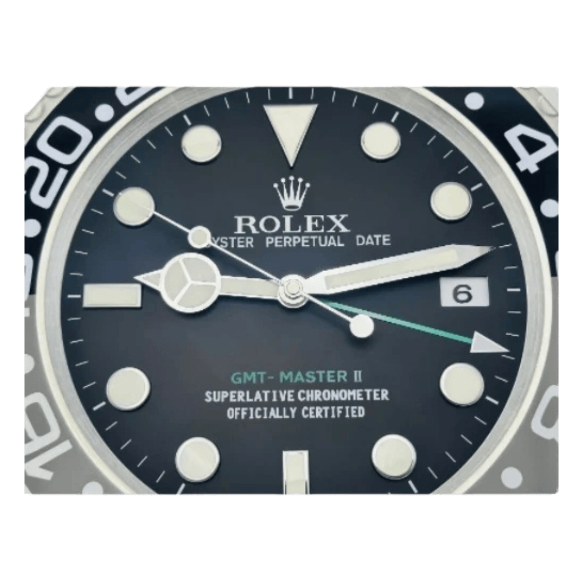 GMTマスターIIスタイル 高級壁掛け時計 - ブラック＆グレー - Primeclocks