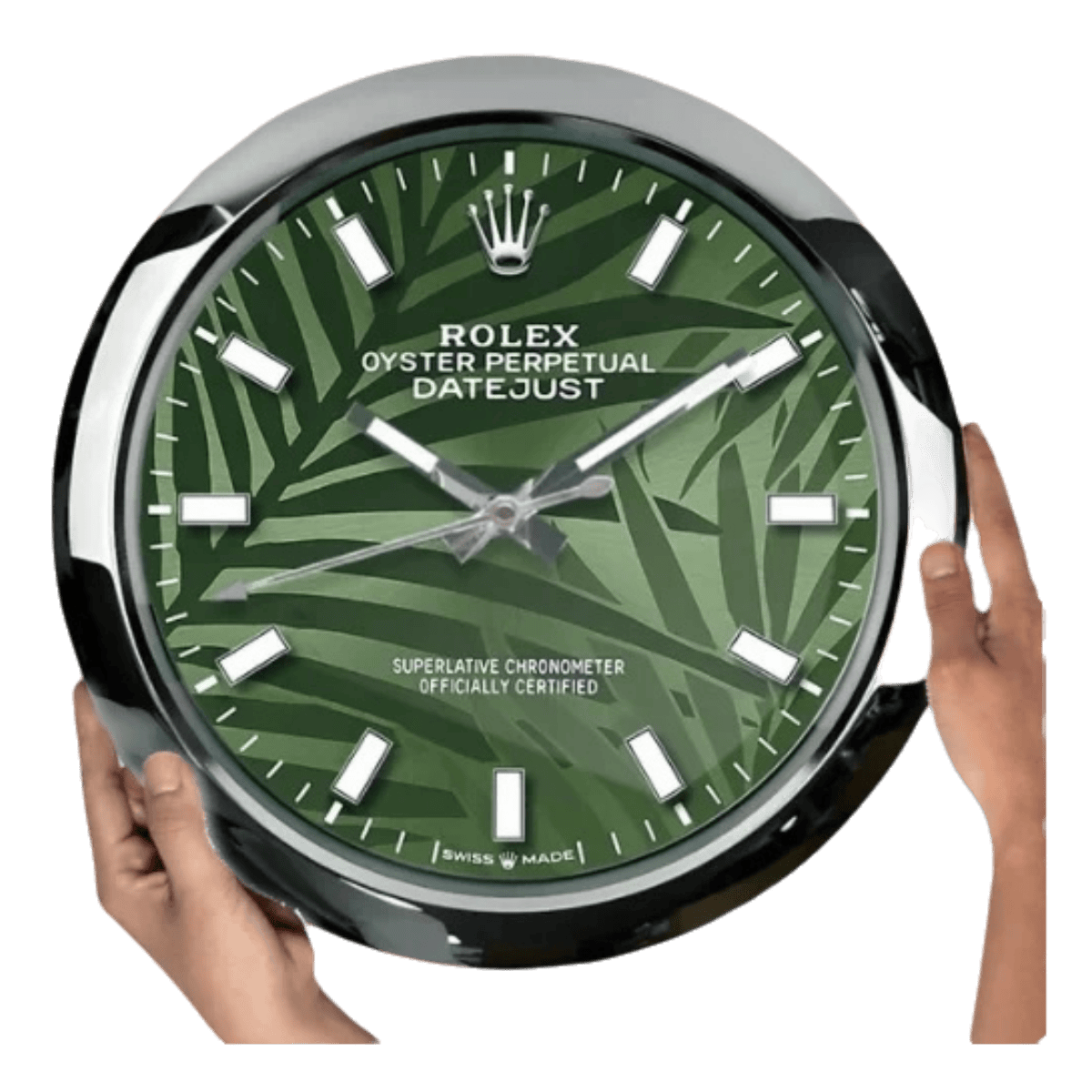 オイスター・パーペチュアル スタイル 高級壁掛け時計 - パームスタイル - Primeclocks