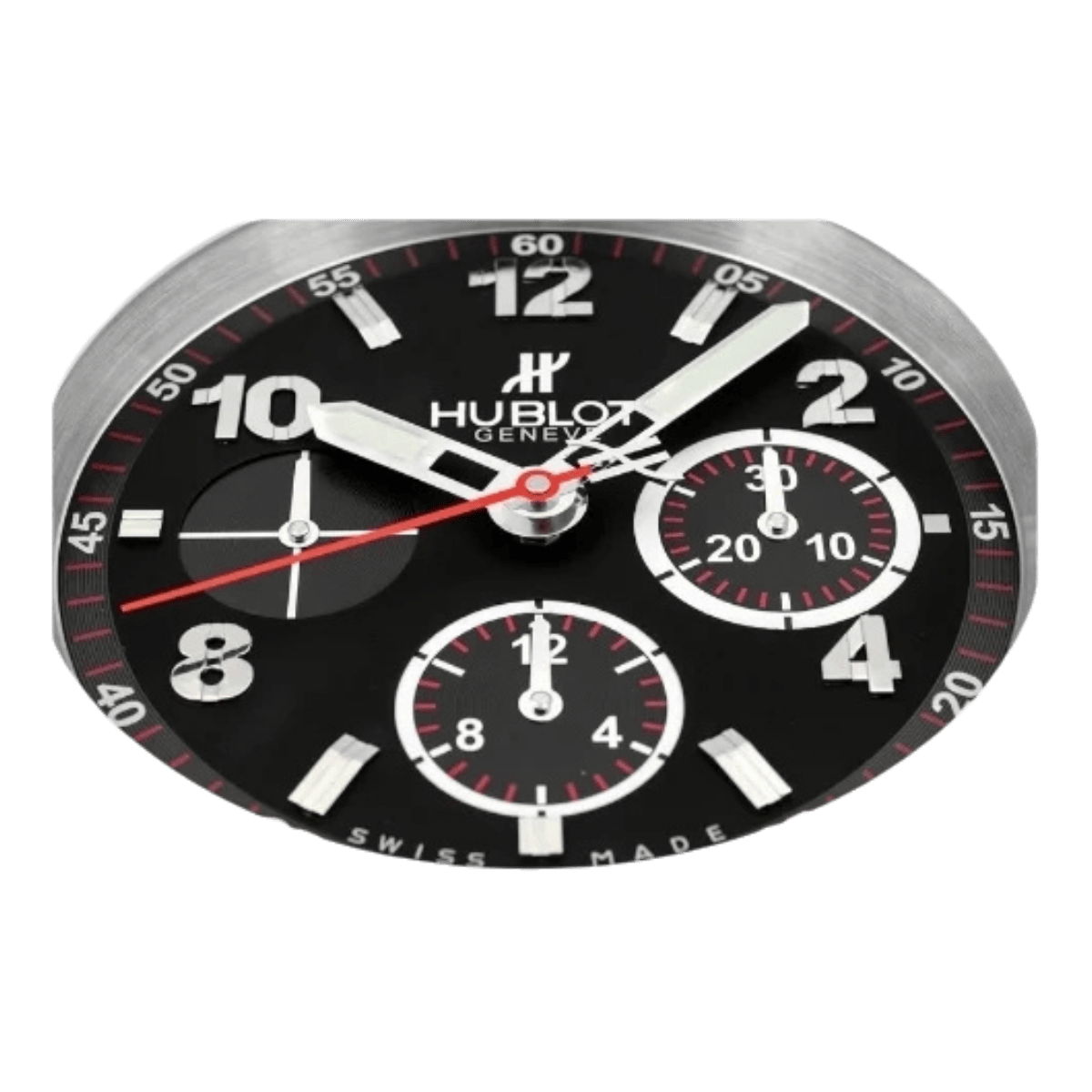 ウブロ スタイル 高級壁掛け時計 - ホワイト＆ブラック - Primeclocks