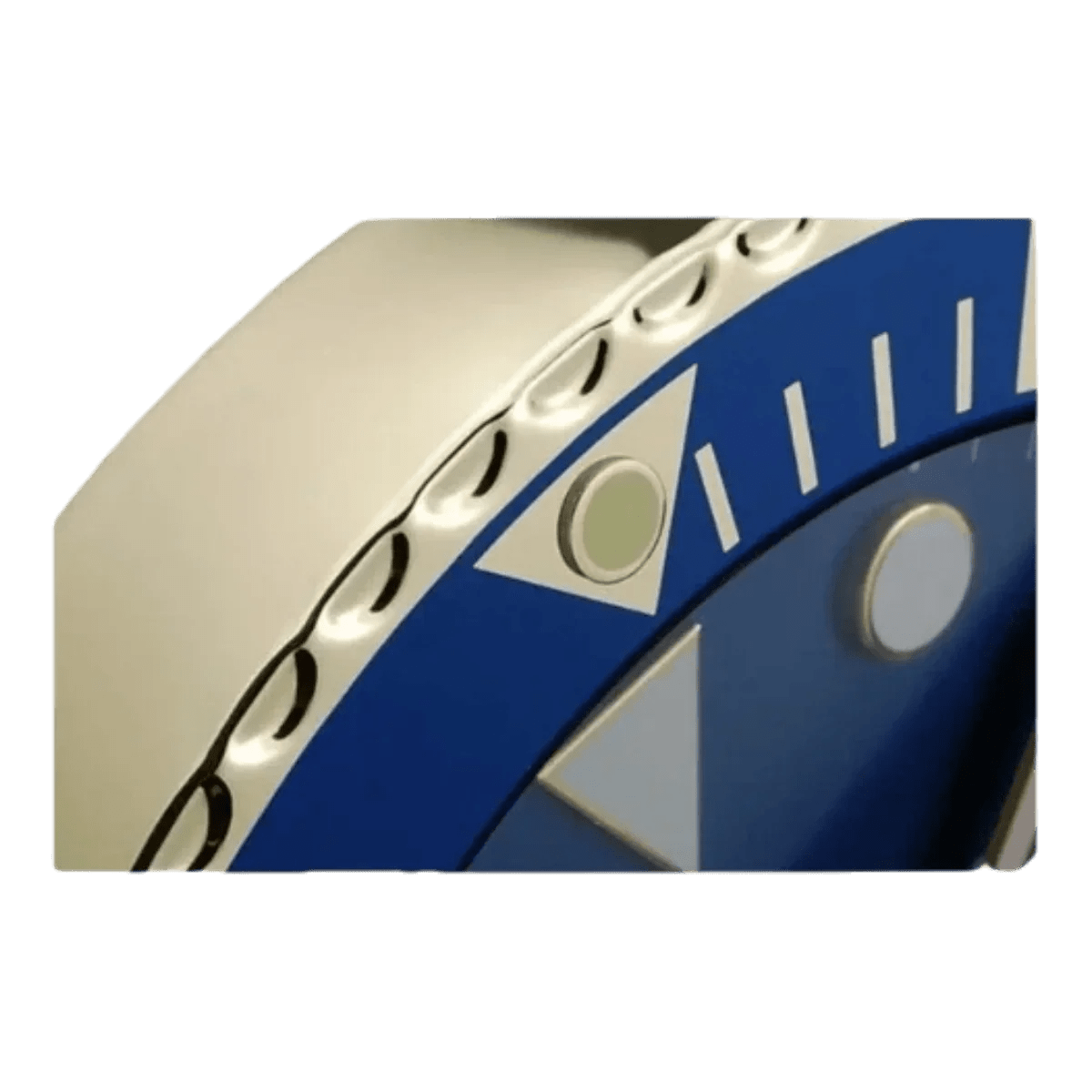 サブマリーナスタイル 高級壁掛け時計 - ゴールド＆ブルー - Primeclocks