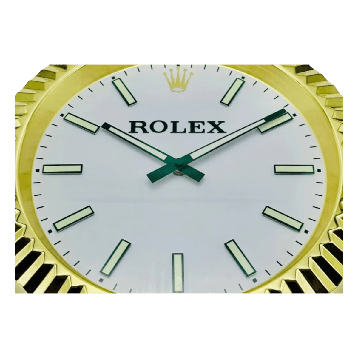 プレジデンシャルスタイル 高級壁掛け時計 - ゴールド＆グリーン - Primeclocks