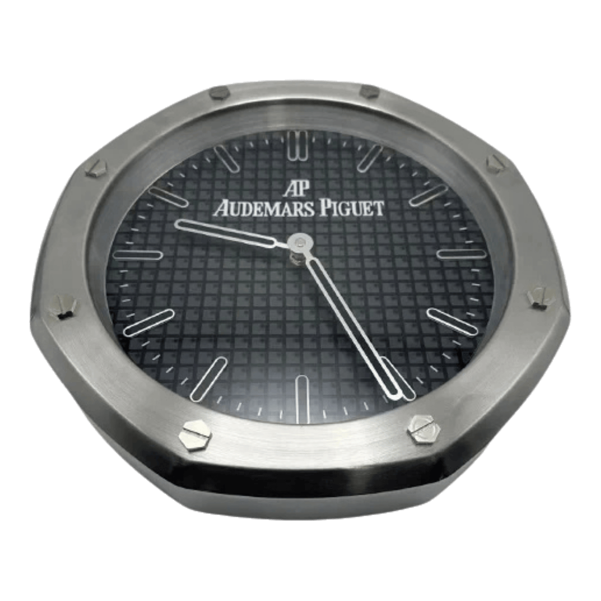 オーデマ・ピゲ スタイル 高級壁掛け時計 - シルバー＆ブラックカラー - Primeclocks