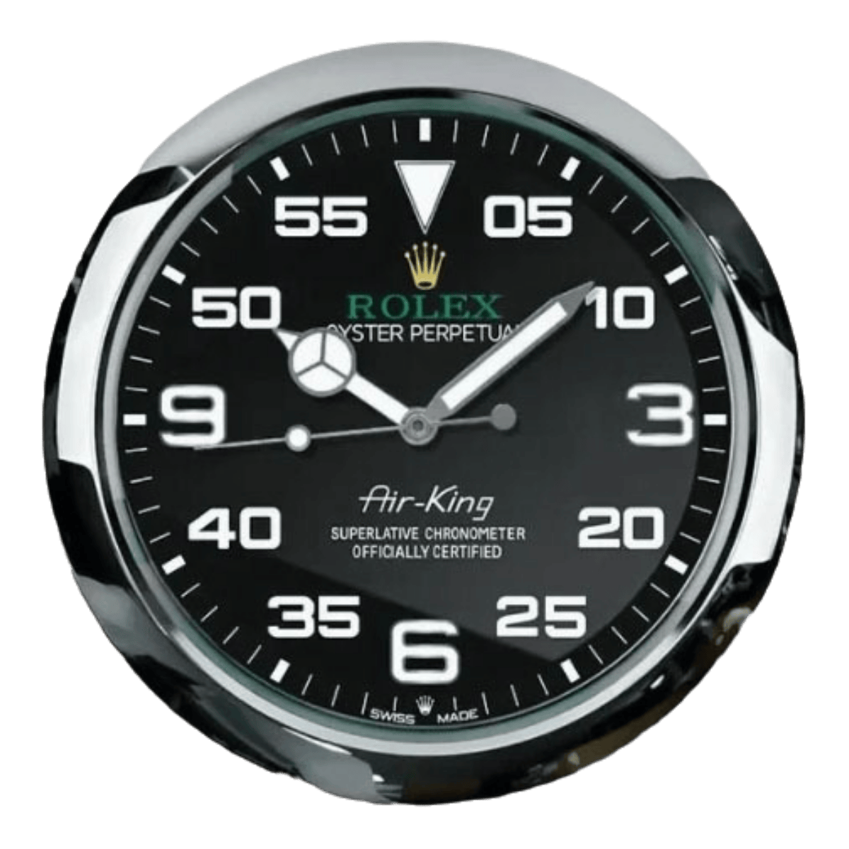 オイスター・パーペチュアル スタイル 高級壁掛け時計 - エアキング - Primeclocks