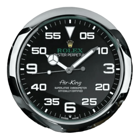 オイスター・パーペチュアル スタイル 高級壁掛け時計 - エアキング - Primeclocks