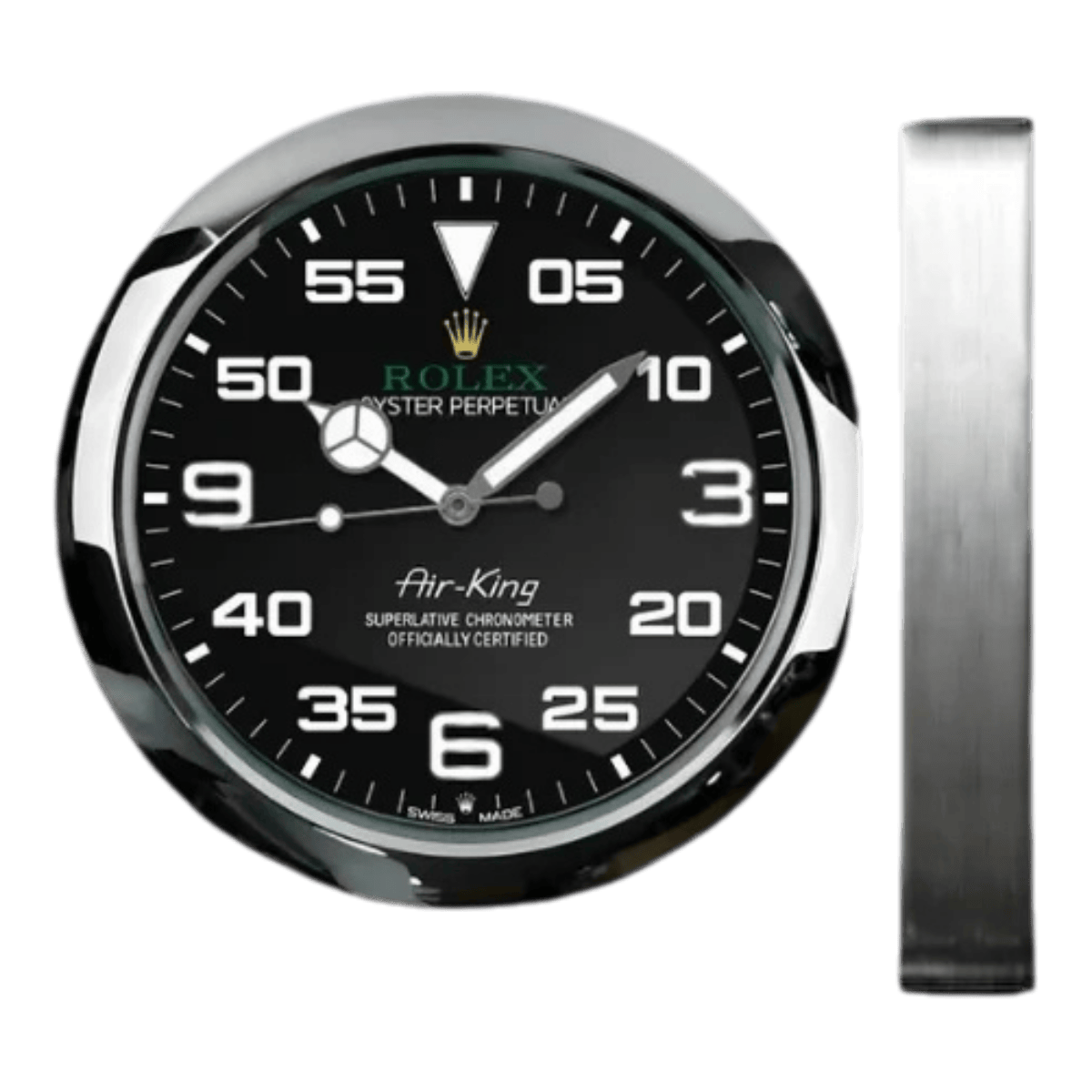オイスター・パーペチュアル スタイル 高級壁掛け時計 - エアキング - Primeclocks