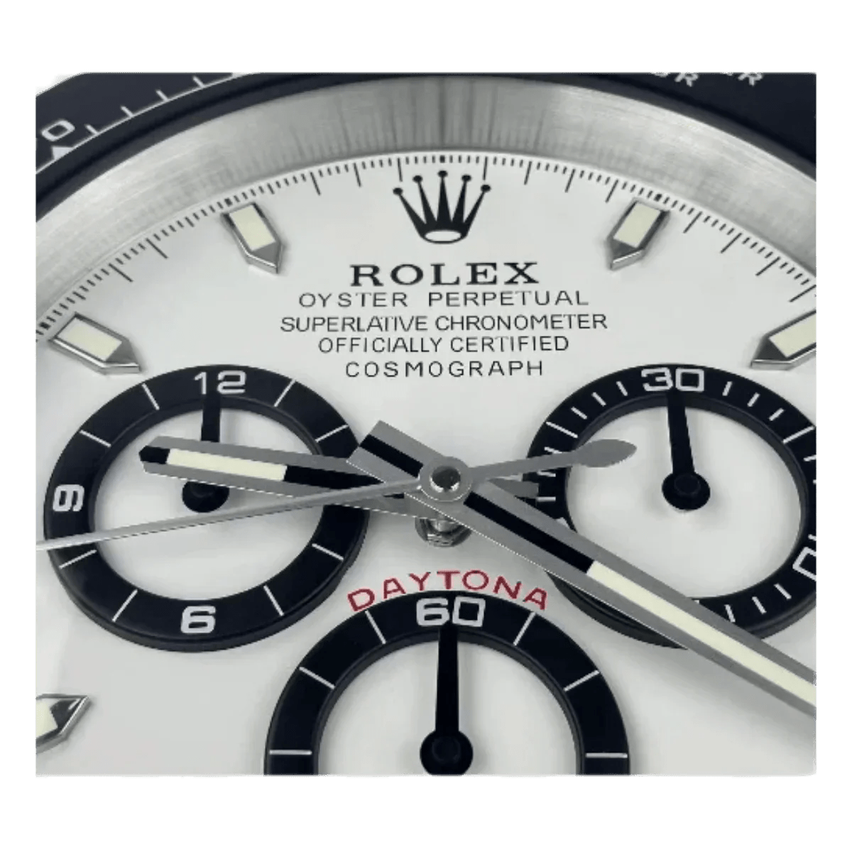 デイトナスタイル 高級壁掛け時計 - パンダの色 - Primeclocks