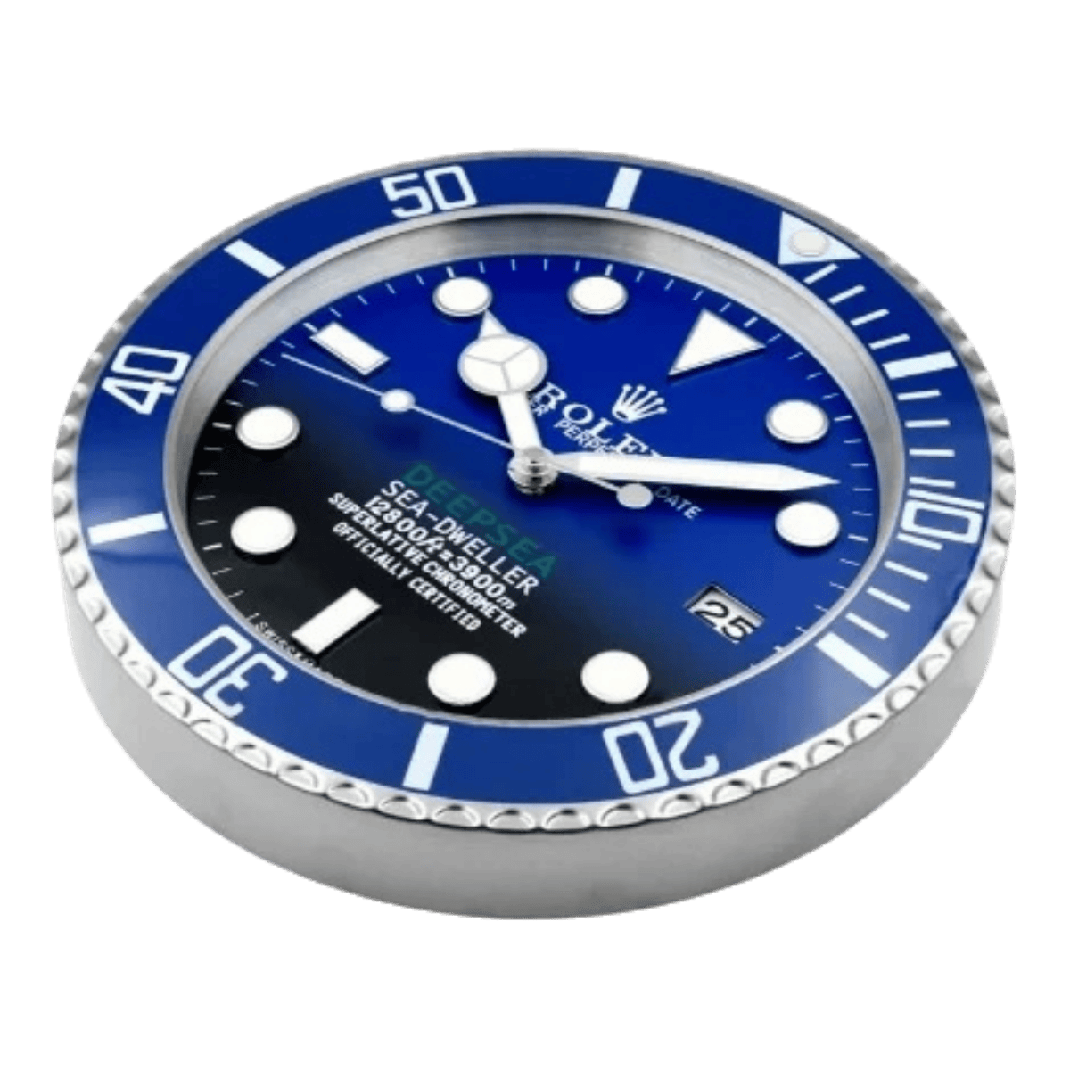 ディープシースタイル 高級壁掛け時計 - ブルー - Primeclocks