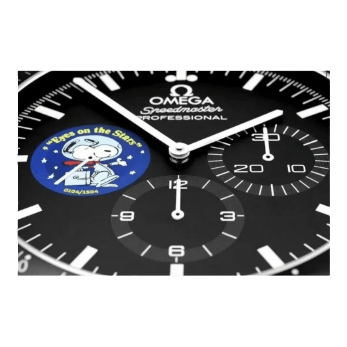 オメガ スピードマスター スタイル 高級壁掛け時計 - スヌーピー スタイル - Primeclocks