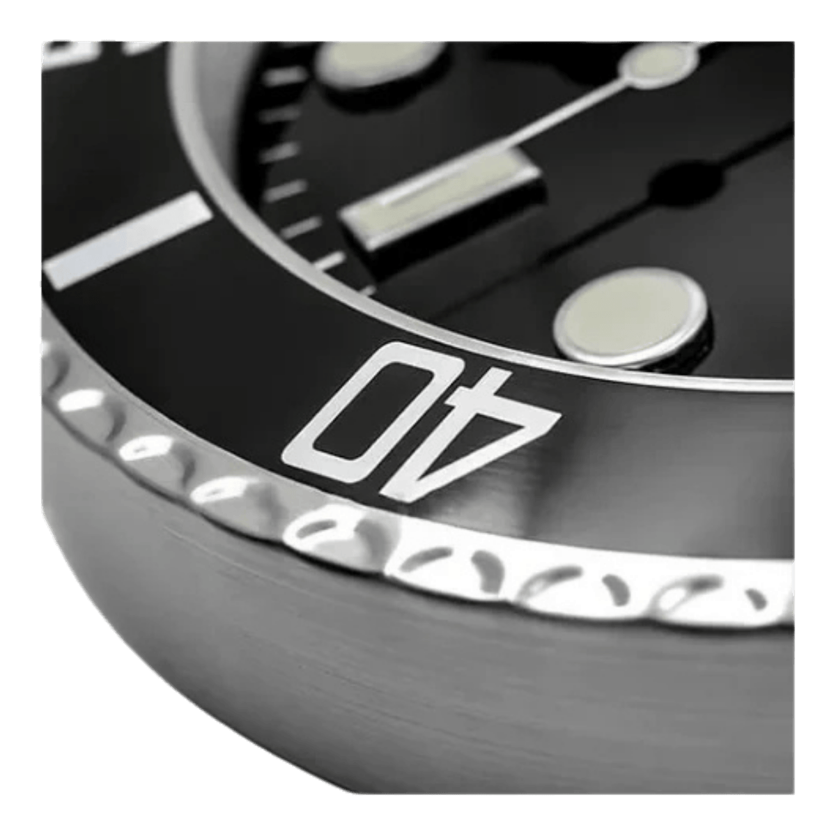 サブマリーナスタイル 高級壁掛け時計 - ブラック - Primeclocks