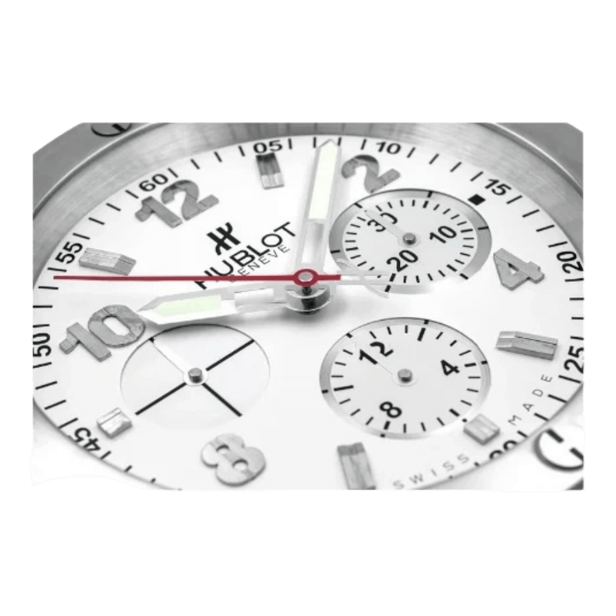 ウブロ スタイル 高級壁掛け時計 - シルバー＆ホワイトカラー - Primeclocks