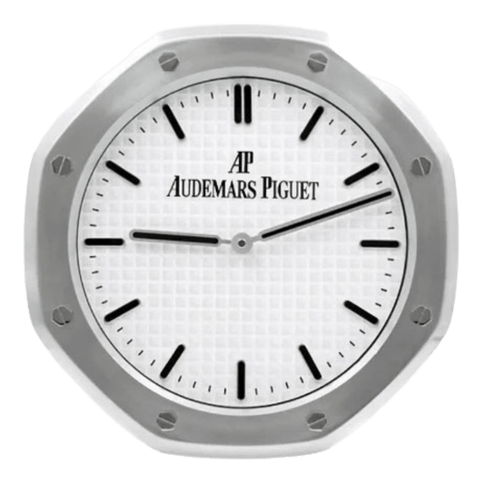 オーデマ・ピゲ スタイル 高級壁掛け時計 - シルバー＆ホワイト - Primeclocks