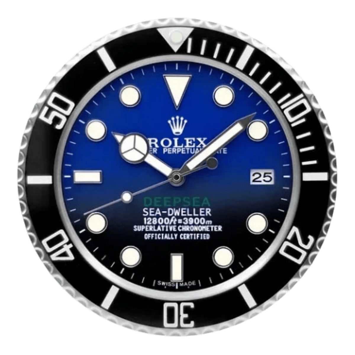 ディープシースタイル 高級壁掛け時計 - ブラック - Primeclocks