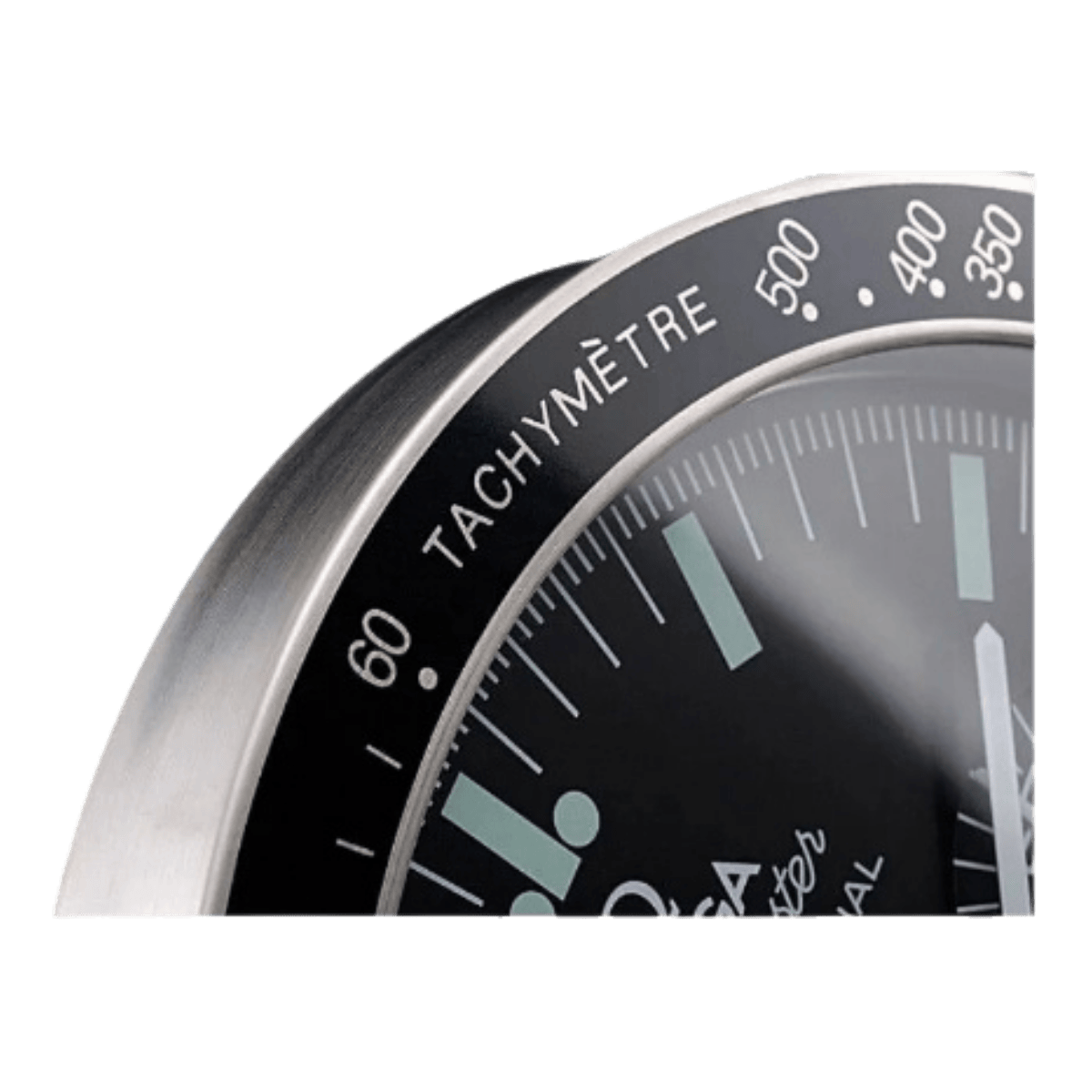 オメガ スピードマスター スタイル 高級壁掛け時計 - シルバー - Primeclocks