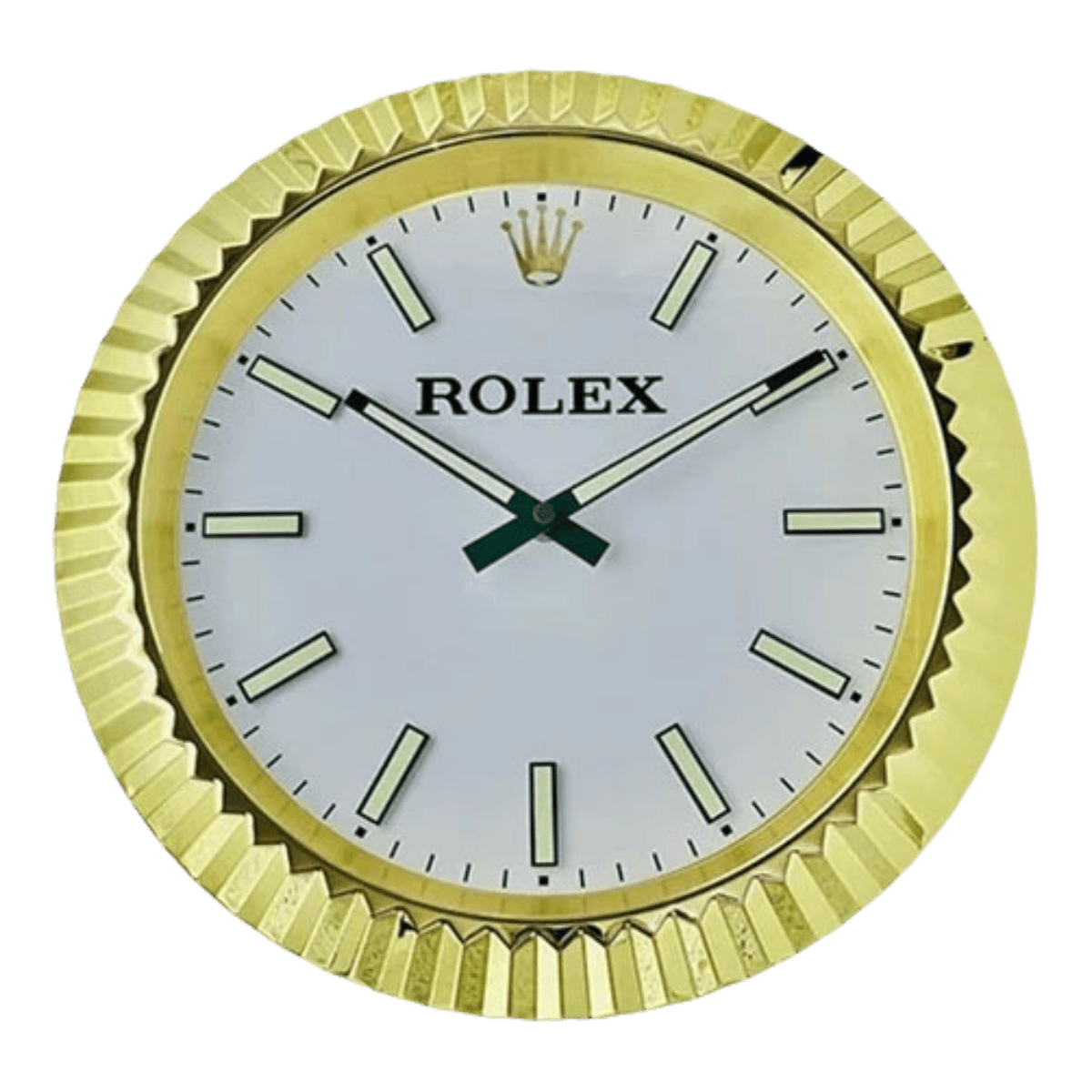 プレジデンシャルスタイル 高級壁掛け時計 - ゴールド＆グリーン - Primeclocks