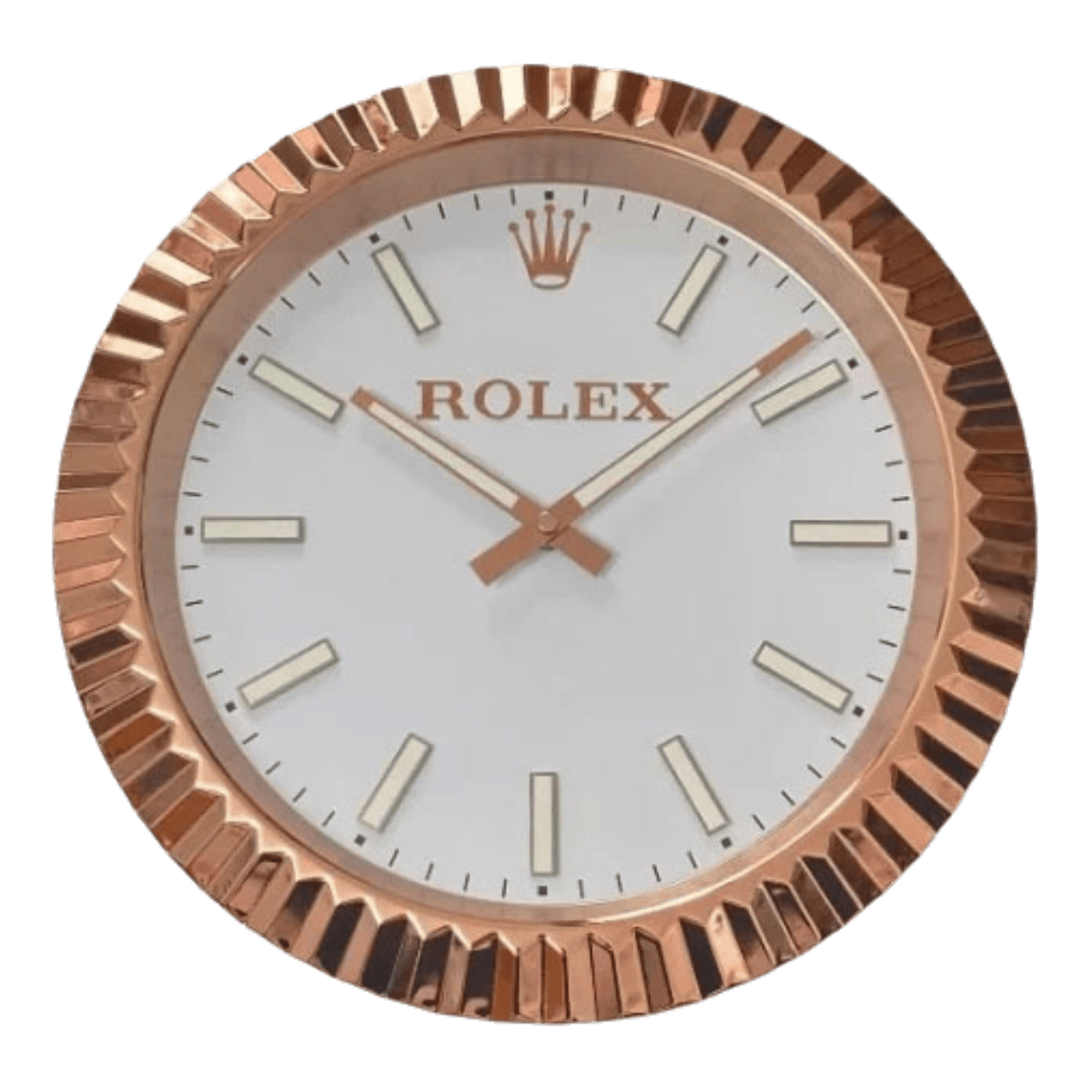 プレジデンシャルスタイル 高級壁掛け時計 - ローズゴールド色 - Primeclocks