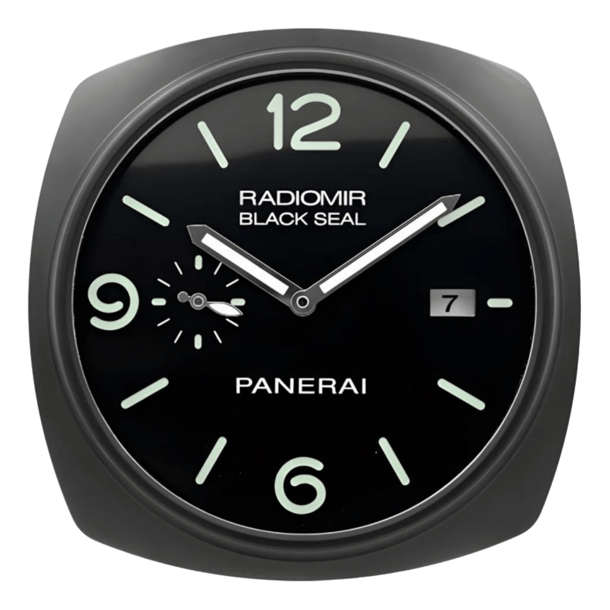 パネライ スタイル 高級壁掛け時計 - ブラック・ブラック＆グリーン - Primeclocks