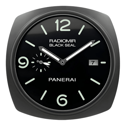 パネライ スタイル 高級壁掛け時計 - ブラック・ブラック＆グリーン - Primeclocks
