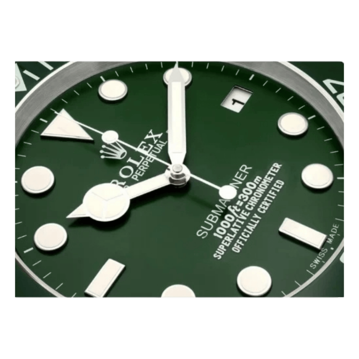 サブマリーナスタイル 高級壁掛け時計 - グリーン - Primeclocks