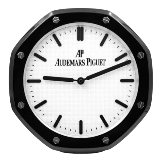 オーデマ・ピゲ スタイル 高級壁掛け時計 - ブラック＆ホワイト - Primeclocks