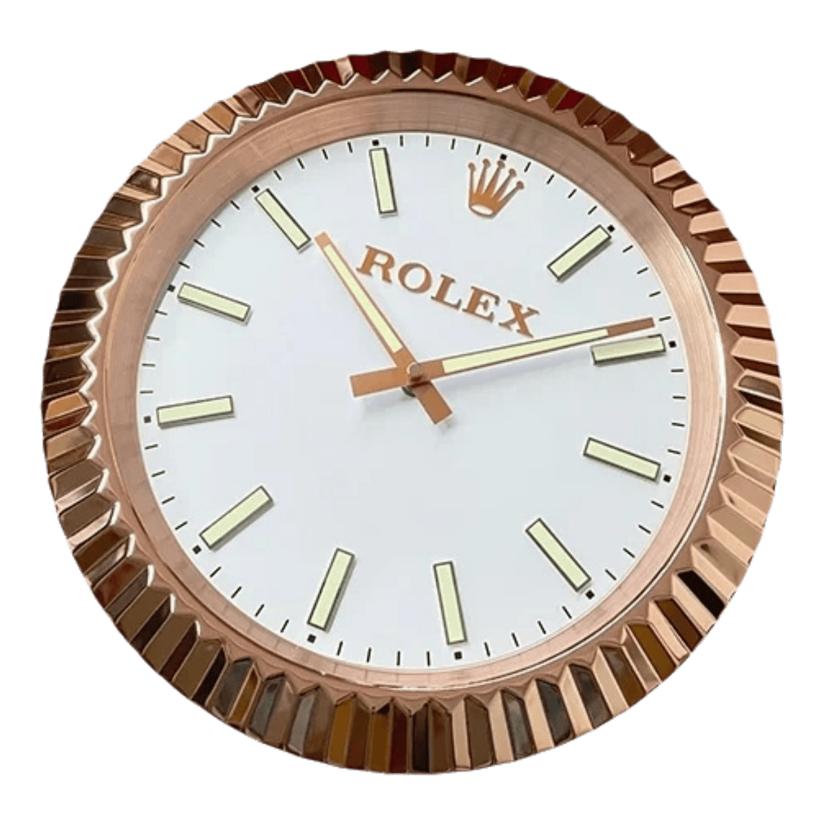 プレジデンシャルスタイル 高級壁掛け時計 - ローズゴールド色 - Primeclocks