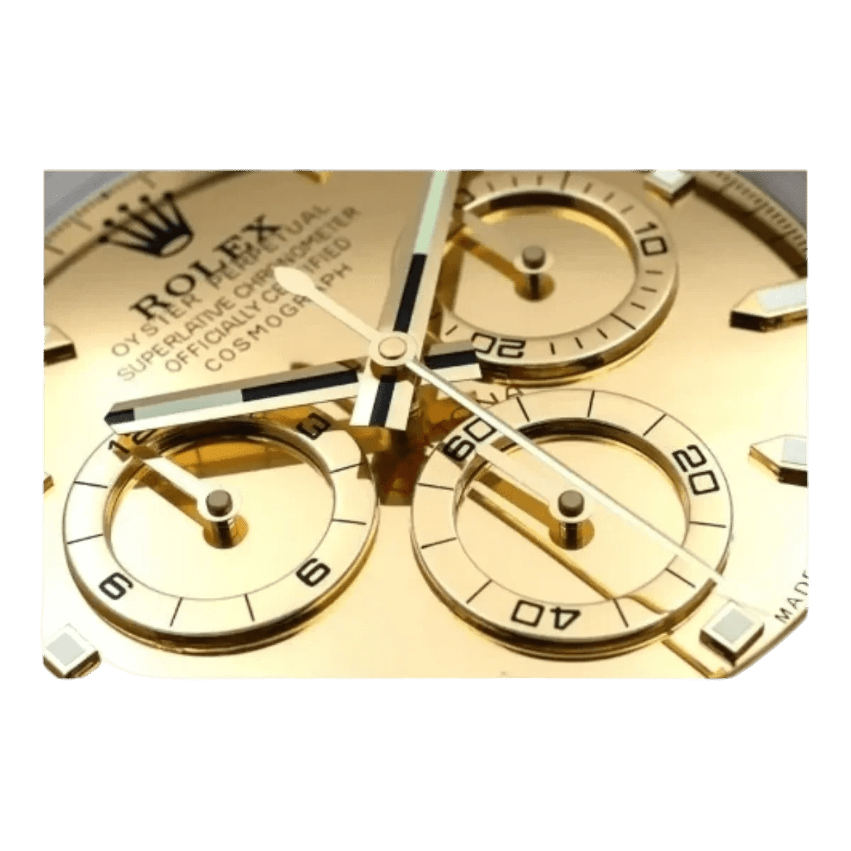 デイトナスタイル 高級壁掛け時計 - ゴールドカラー - Primeclocks