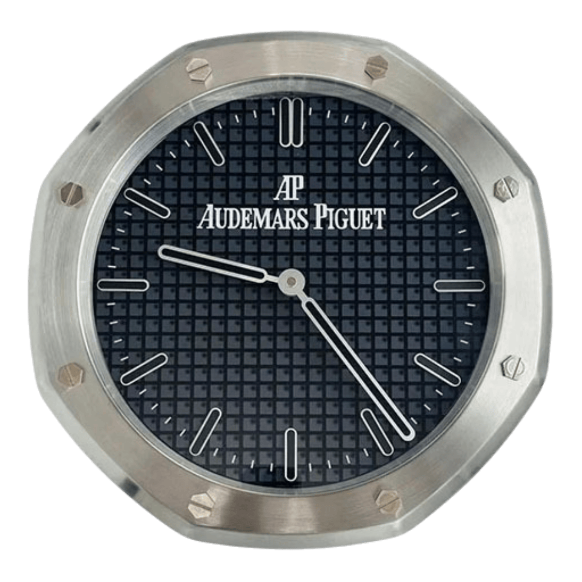 オーデマ・ピゲ スタイル 高級壁掛け時計 - シルバー＆ブラックカラー - Primeclocks