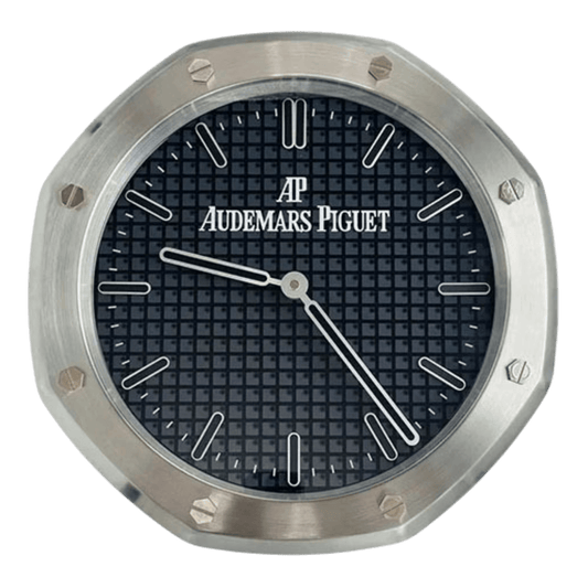 オーデマ・ピゲ スタイル 高級壁掛け時計 - シルバー＆ブラックカラー - Primeclocks