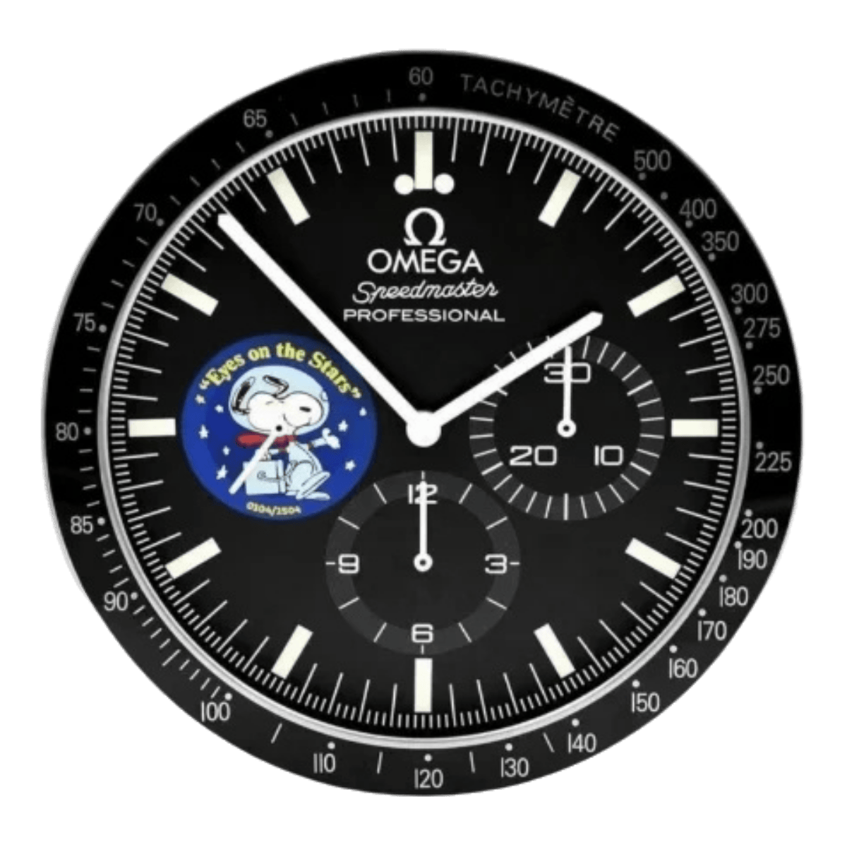 オメガ スピードマスター スタイル 高級壁掛け時計 - スヌーピー スタイル - Primeclocks
