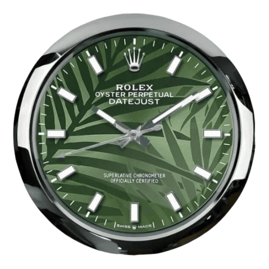 オイスター・パーペチュアル スタイル 高級壁掛け時計 - パームスタイル - Primeclocks